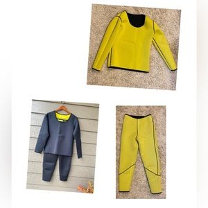 Lazawg two piece sweat slimming neoprene sauna suit workout Women’s XL